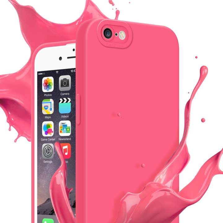 Productafbeelding Cadorabo Hoesje voor Apple iPhone 6 PLUS / 6S PLUS in TPU Fluid LM162 Style (Apple iPhone 6 Plus)