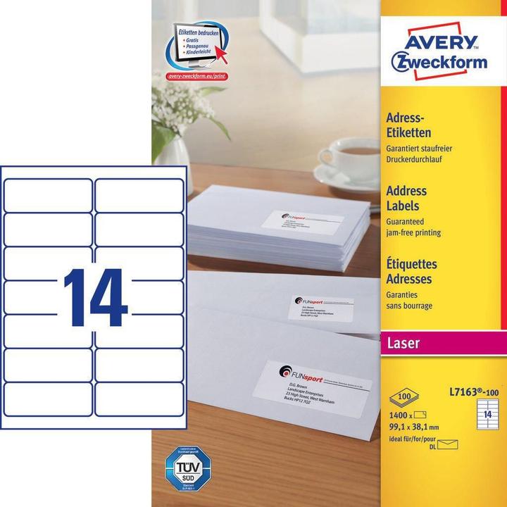 Actual product image Avery Etiquettes d'adresses ultragrip