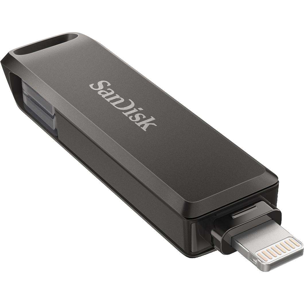 Thumbnail - SanDisk iXpand Luxe (128 GB, Lightning, USB-C), USB Stick, Schwarz