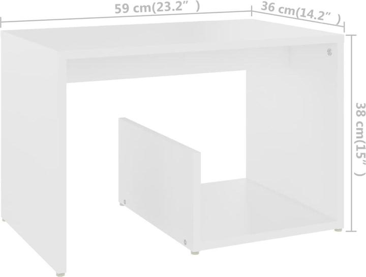 Image du produit vidaXL Beistelltisch (59 x 36 x 38 cm)
