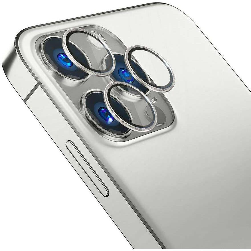 Thumbnail - 3MK Lens Protection Pro iPhone 15 Pro 6.1" srebrny/silver Ochrona na obiektyw aparatu z ramką montaż (1 Stück, Apple iPh...