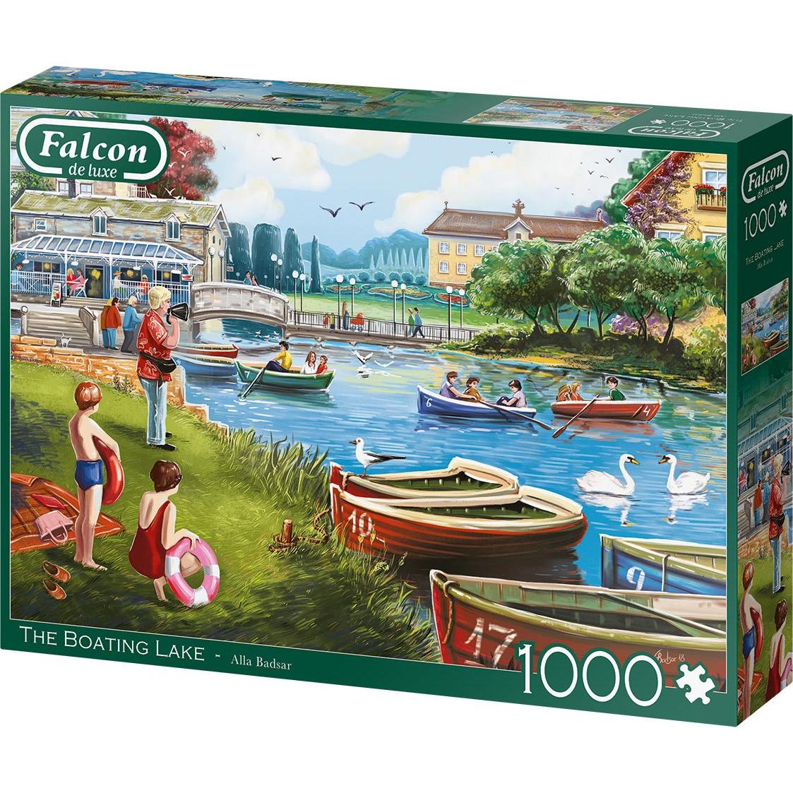 Thumbnail - Jumbo Puzzle 1000 Falcon Harbor und ežero G3 (1000 Teile)