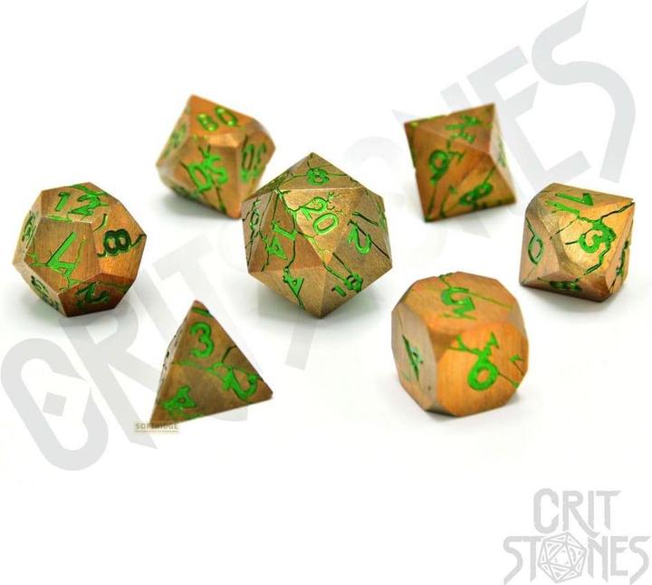 Image du produit Glass Staff CritStones Metal Würfel Set Gorgon Gaze (7)