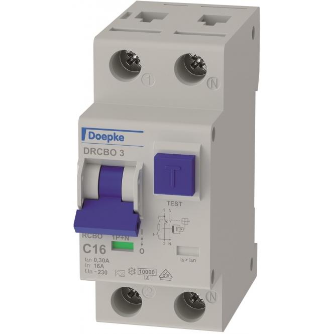 Doepke, Verteilerschrank Zubehör, FI/LS-Schalter 09932134 DRCBO 3 C16/0,3/1N-A