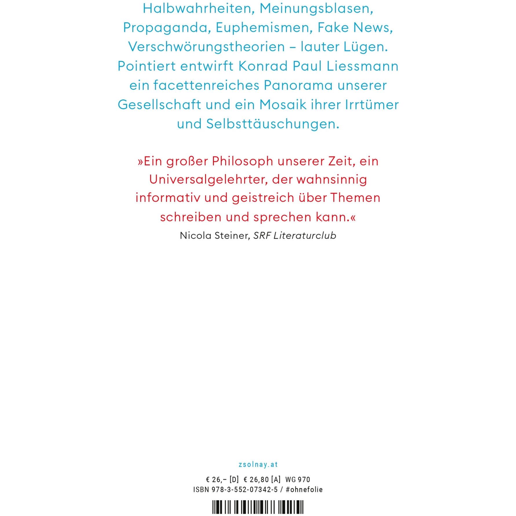 Thumbnail - Lauter Lügen, Fachbücher von Konrad Paul Liessmann