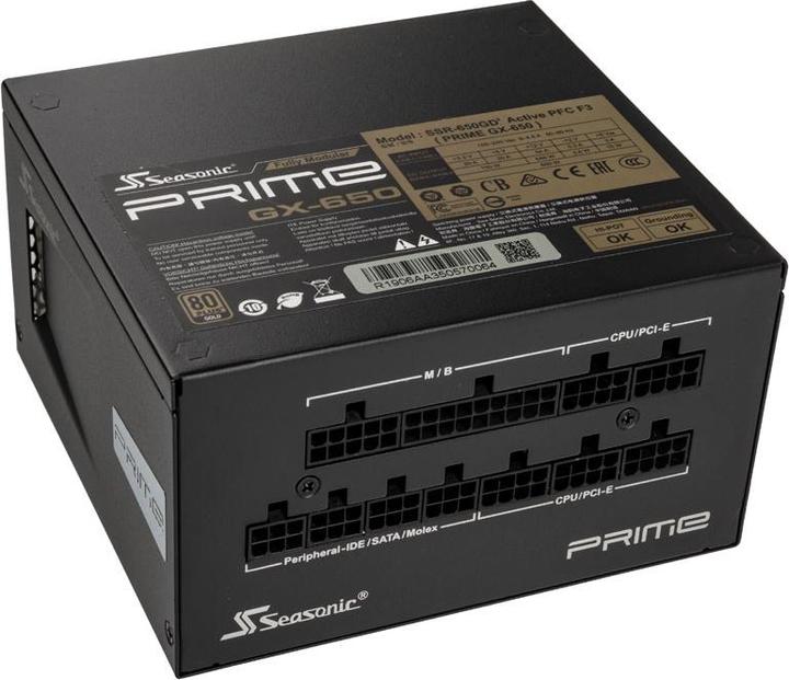 Actual product image Seasonic Prime GX (650 W)