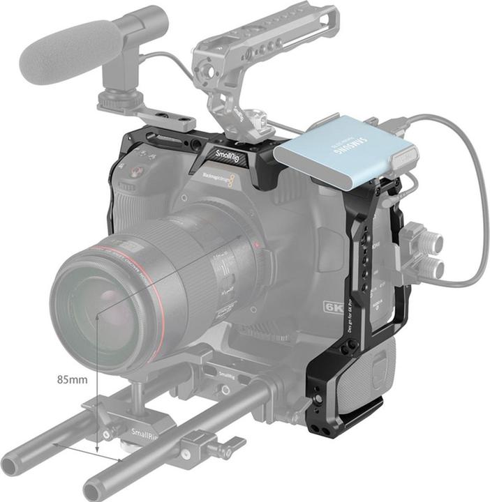 Actual product image SmallRig 3382 Battery Grip Compatible Cage for BMPCC 6K Pro