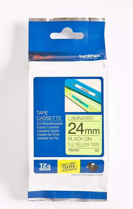 Actual product image Brother Tze-C51 (2.40 cm, Black)