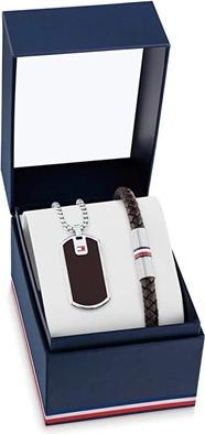 Tommy Hilfiger Fashion steel jewelry set 2770169 (necklace. bracelet)
