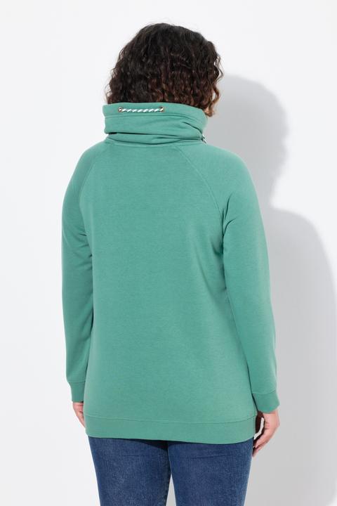 Produktbild Ulla Popken Sweatshirt, weiter Stehkragen, Taschen, Raglan-Langarm (68)