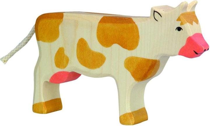 Holztiger Kuh, stehend, braun