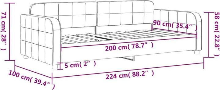 Produktbild vidaXL Tagesbett (Recamiere)