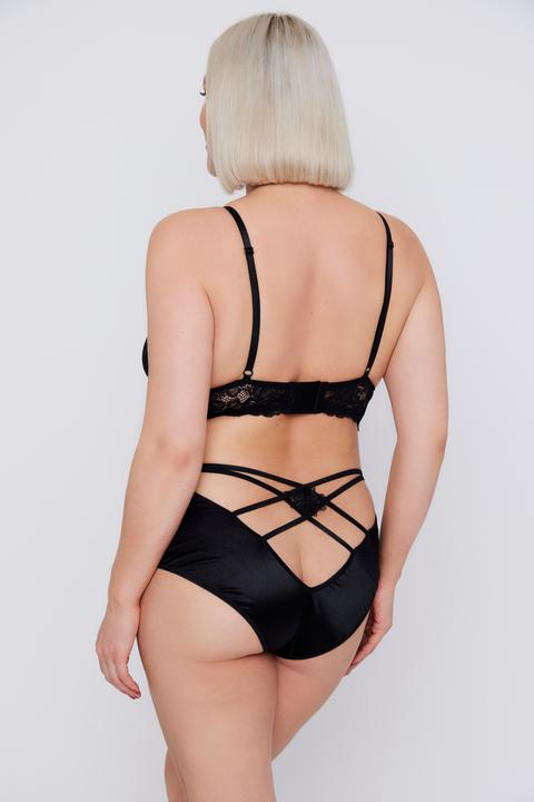 Produktbild Ulla Popken Bralette, Criss-Cross, ohne Bügel, Spitze (50 B, 52 B)