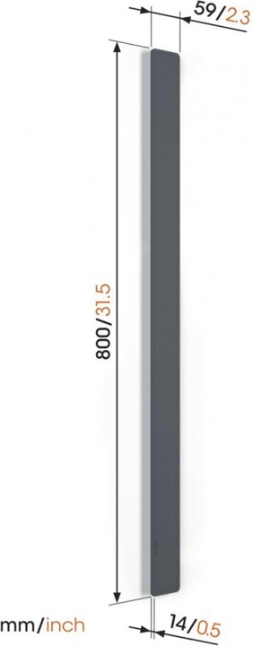 Produktbild Vogels Kabelkanal,80cm,Schwarz,Vertikal oder Horizontal montierbar (Kabelkanal, 80 cm)