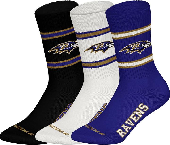 Produktbild NFL Socken Sportlich Stretch 3Pack Crew Socks (3er Pack, 39 - 42)