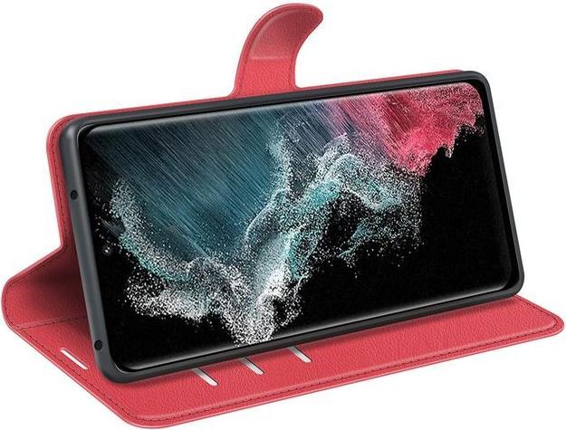Produktbild MU Classic Litchi Leder Bookcover Series (Samsung Galaxy S23 Ultra)