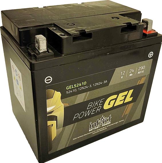Image du produit Intact GEL52410 Bike-Power GEL 24Ah batterie moto 12N24-3 / 12N24-3A (12 V, 24 Ah, 290 A)