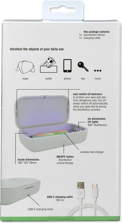 Actual product image 4smarts MyGuard Universal Sterilizer with Wireless Charger