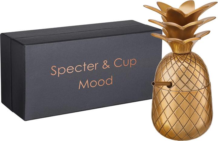 Specter & Cup Tazza cocktail ananas Mood Gold (3 dl, 1x, Bicchieri da bibita lunghi)