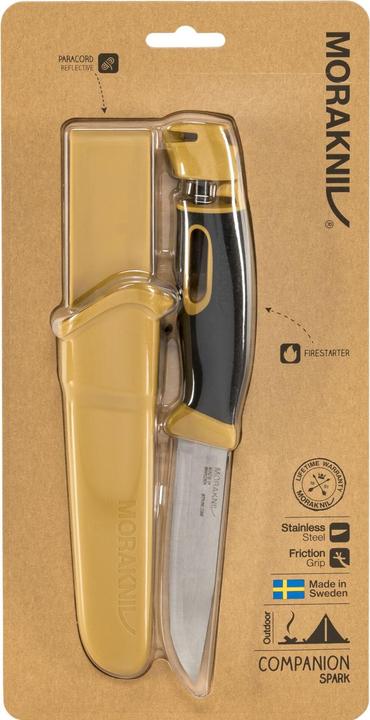Actual product image Morakniv Survival Knife Companion Spark (S) Yellow (10.40 cm)