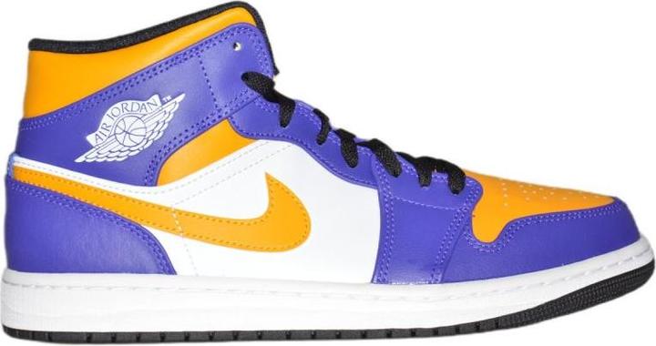 Actual product image Air Jordan 1 MID Sneakers Los Angeles Lakers LA - DQ8426-517 (40)