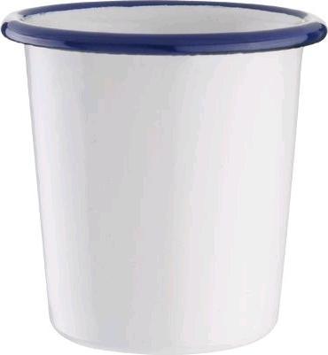 Actual product image RodyTime Mug conical enamelWhiteBlue, 10cl (100 ml)