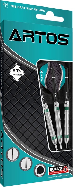 Image du produit Bull's Artos AR1 Stone Dart, Menthe 80% Tungstène (22 g)