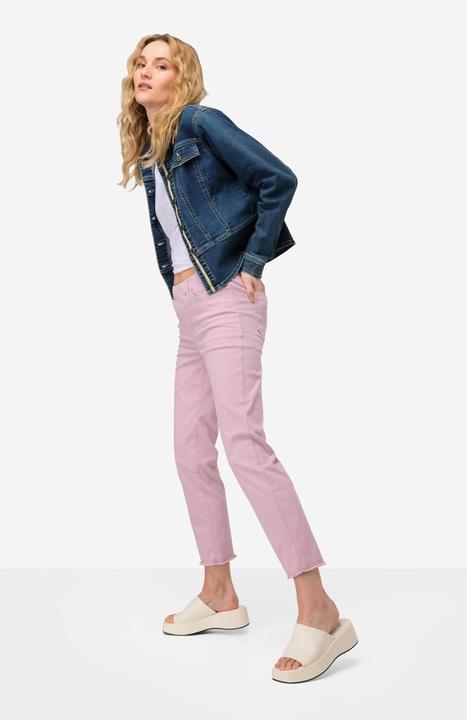 Actual product image Laurasøn 7/8 Slim Pants Slim Fit Fringe Hem Recycled Polyester (44)