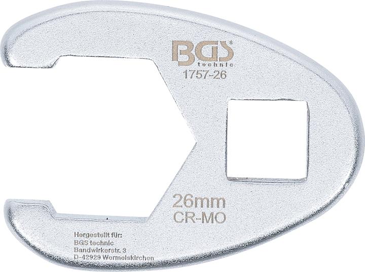 Actual product image BGS Crowfoot Spanner 12.5 mm (1/2") Drive 26 mm (26 mm)