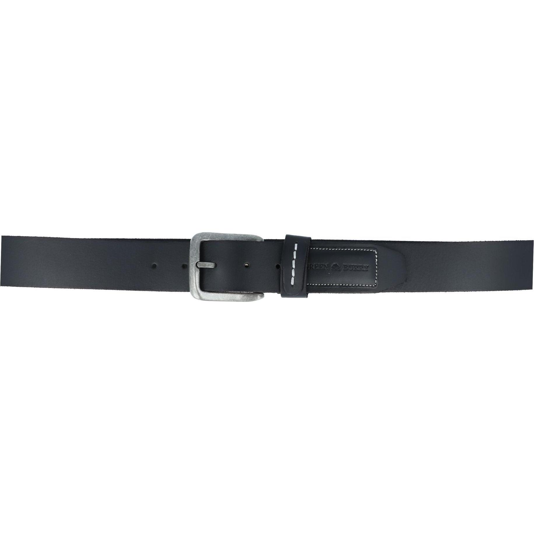 Thumbnail - Greenburry, Herren, Gürtel, Belt Gürtel Leder, Schwarz, (125)