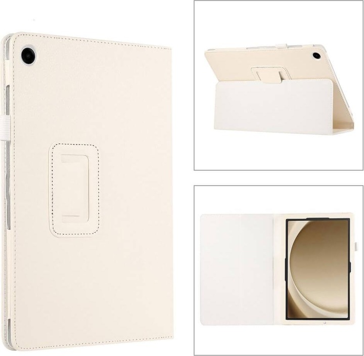 Actual product image Cover-Discount Galaxy Tab A9+ - Bi-fold stand case white (Galaxy Tab A9+)