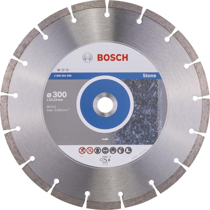 Produktbild Bosch Professional Zubehör Diamanttrennscheibe Standard for Stone, 300 x 22,23 x 3,1 x 10 mm