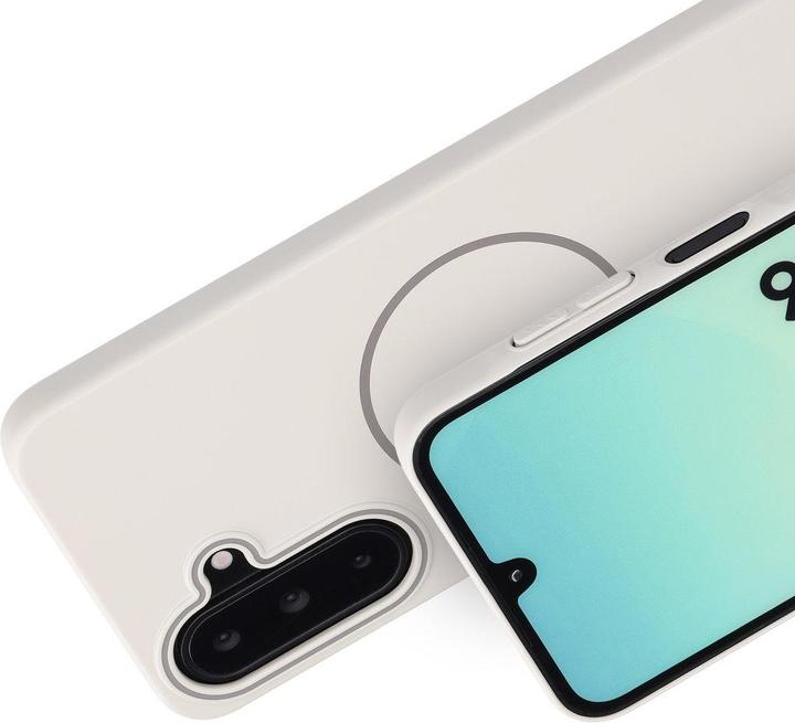 Actual product image Mobiparts Slim Line Case Samsung Galaxy A26 (MagSafe Compatible) Off White (Samsung Galaxy A26)