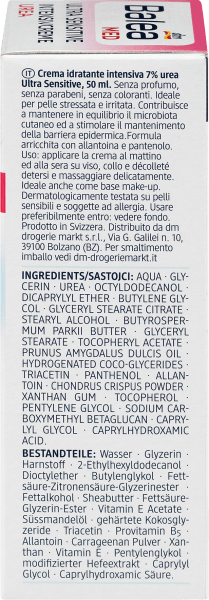 Produktbild dm Balea MED Intensivcreme Urea Ultra Sensitive (50 ml, Tagescreme)