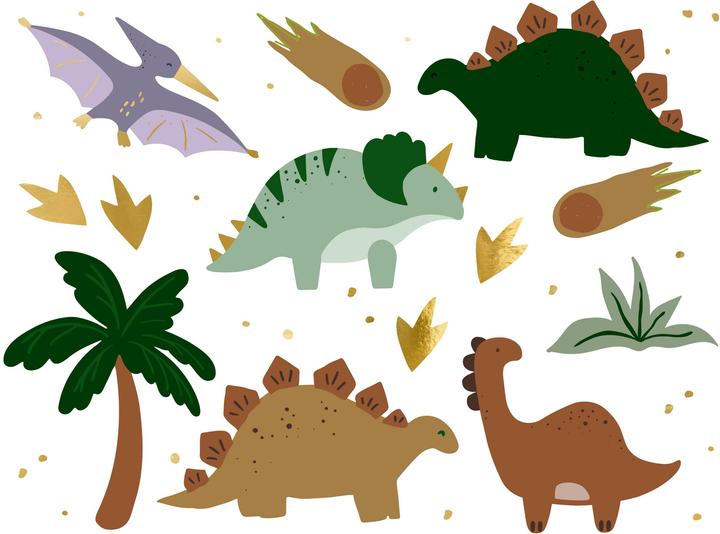 Partydeco Set di tatuaggi di dinosauri, Categoria: Dinosauri, Età consigliata