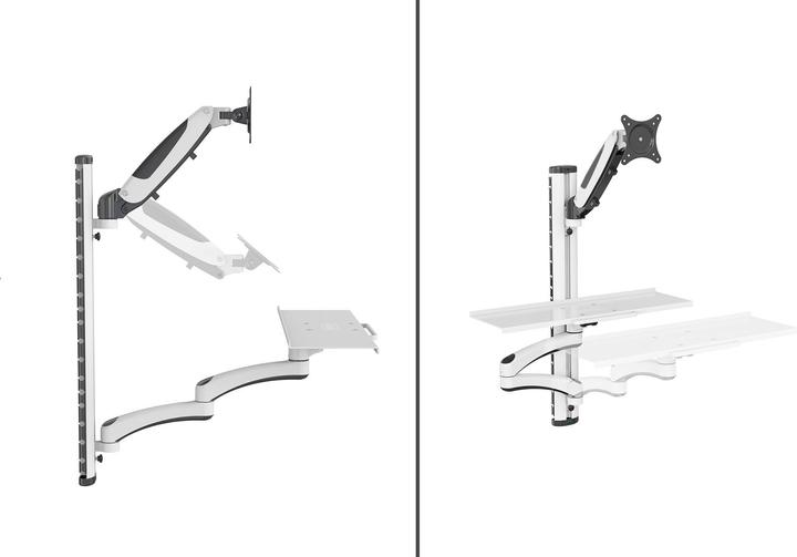 Produktbild Digitus Arbeitsplatz (Monitor, Tastatur) Wandmontage (Wand, 32", 8 kg)