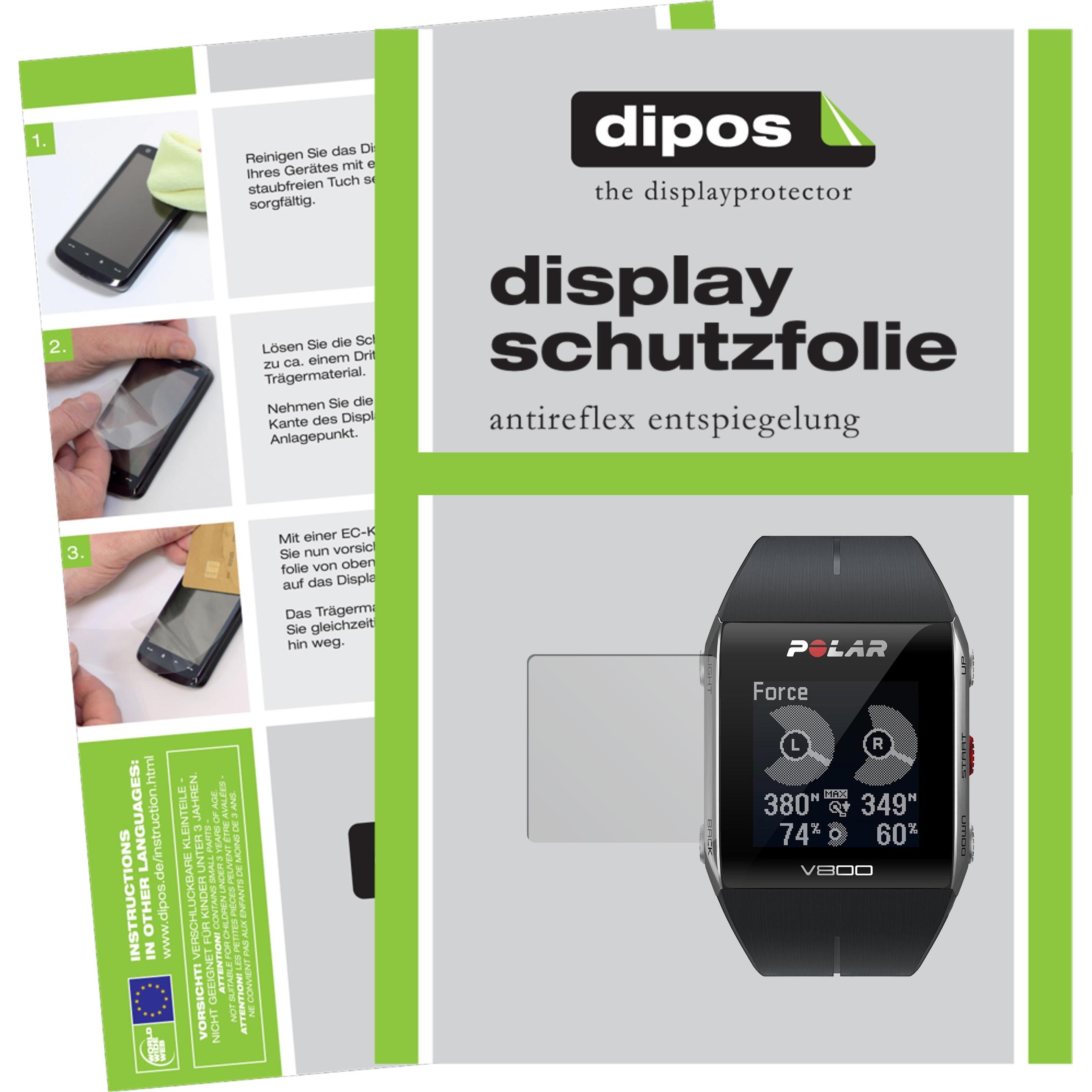 Dipos Displayschutzfolie Antireflex, Smartwatch Schutzfolie, Transparent