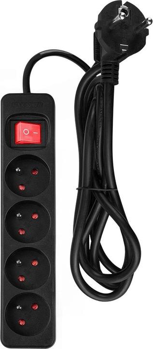 Immagine prodotto Neo Verlängerungskabel 1.5m, 3x1.5mm2, 4G, schwarz, ON/OFF (1.50 m, CEE 7/4)