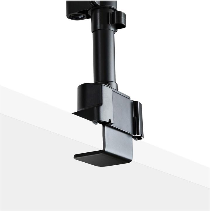 Produktbild StarTech com ARMDUALPIVOT, Klemme, 16 kg, 81,3 cm (32 Zoll), 100 x 100 mm, Höhenverstellung, Schwarz (Tisch, 32", 16 kg)