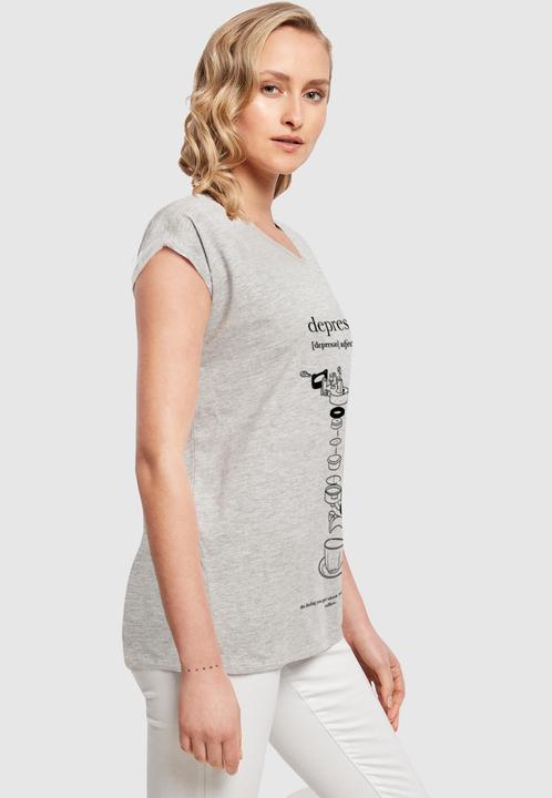 Produktbild Mister Tee MisterTee Ladies Depresso Extended Shoulder Tee - 174691 (L)