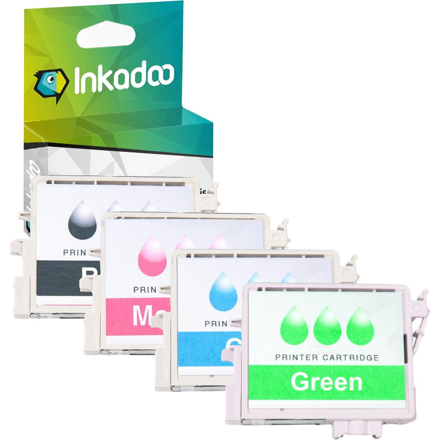 Inkadoo, Druckerpatrone, Multipack kompatibel zu Canon 0883B001 / PFI-101 enthält 4x Tintenpatrone