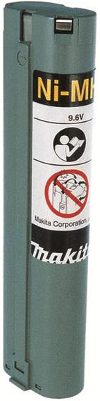Produktbild Makita 193889-4 Batterie 9,6 V, 2,6 Ah, lange Ausführung (9.6 V)