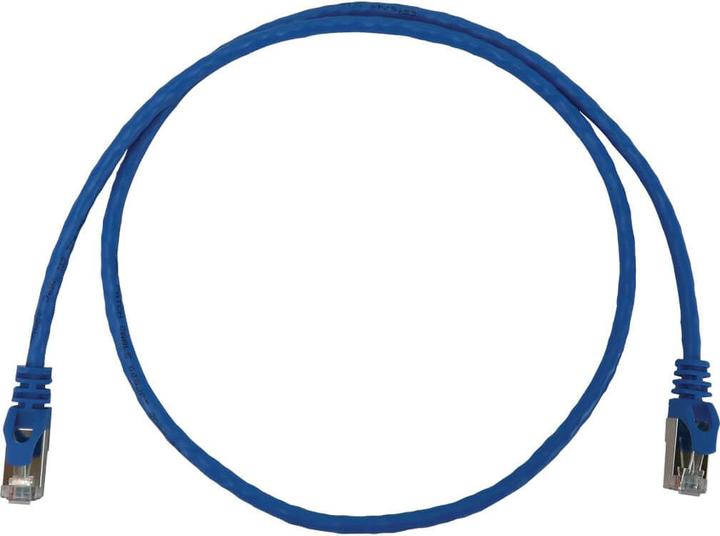 Produktbild Eaton Cat6a 10G Snagless Shielded Slim STP Ethernet Cable RJ45m/M PoE Blue 3 ft. 0.9m (S/UTP, CAT6a, 0.91 m)