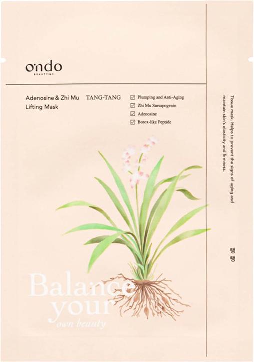 Actual product image Ondo adenosine & zhi mu lifting mask tang-tang