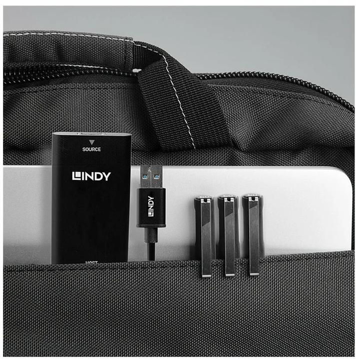 Actual product image Lindy USB Typ-A zu (HDMI, 15 cm)