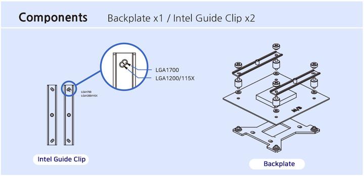 Produktbild Zalman ZM-1700MKA Intel LGA 1700 Mounting Kit