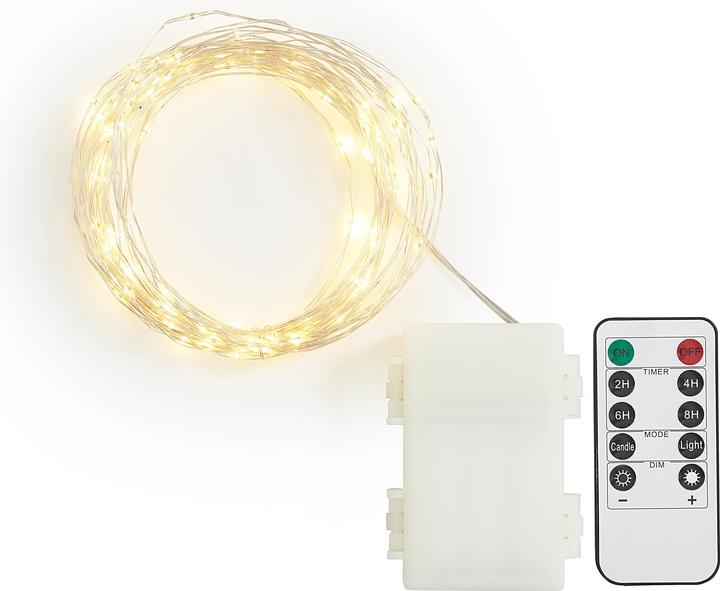Produktbild VBS Outdoor Micro-LED-Lichterkette, mit Fernbedienung, 100 LEDs (10 m)