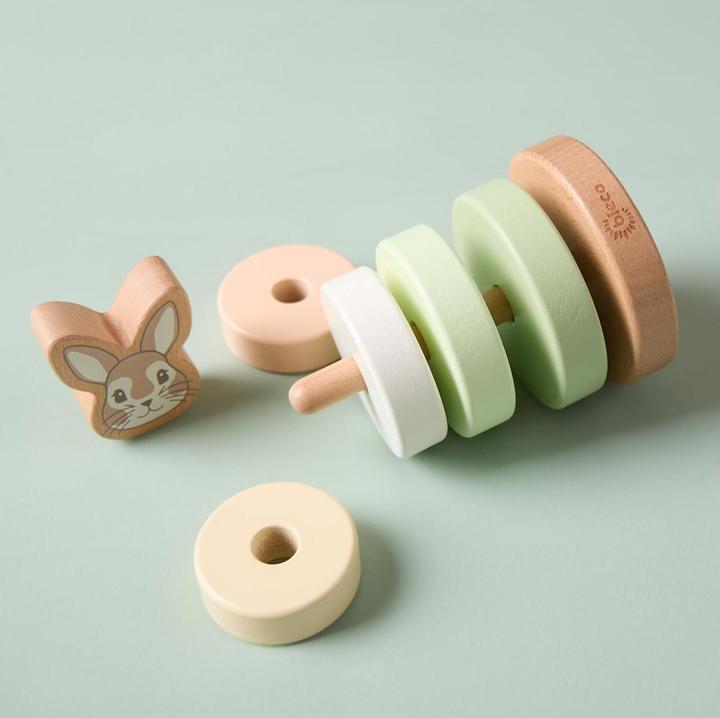 Image du produit Bieco Stapelspielzeug Stapelturm Hase Fine 10 cm x 10 cm x 18.5 cm