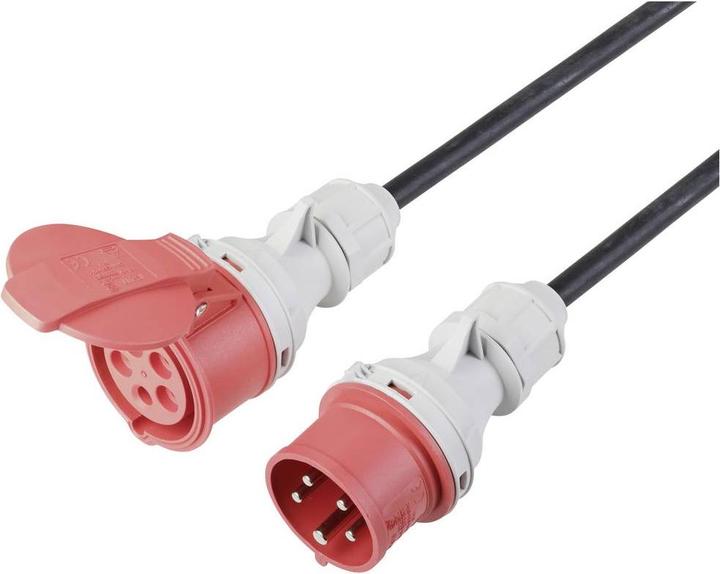 Immagine prodotto Sygonix SY-5244050 Cavo di estensione dell'alimentazione 16 A Nero 10 m resistente alle intemperie (10 m, CEE)