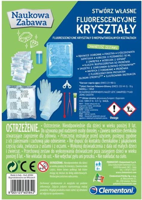 Actual product image Clementoni Fluorescent crystals